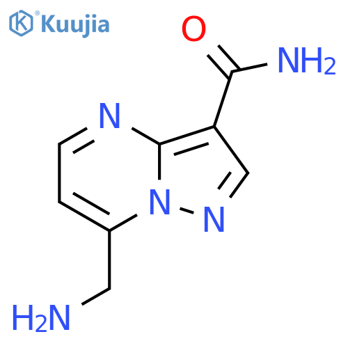 7-(aminomethyl)pyrazolo1,5-apyrimidine-3-carboxamide structure
