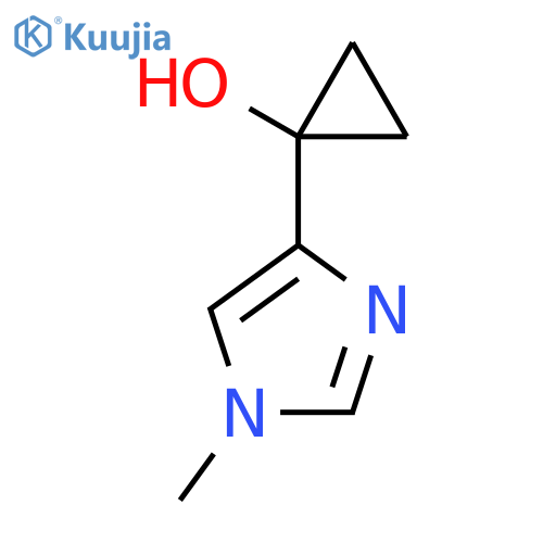 1-(1-methyl-1H-imidazol-4-yl)cyclopropan-1-ol structure