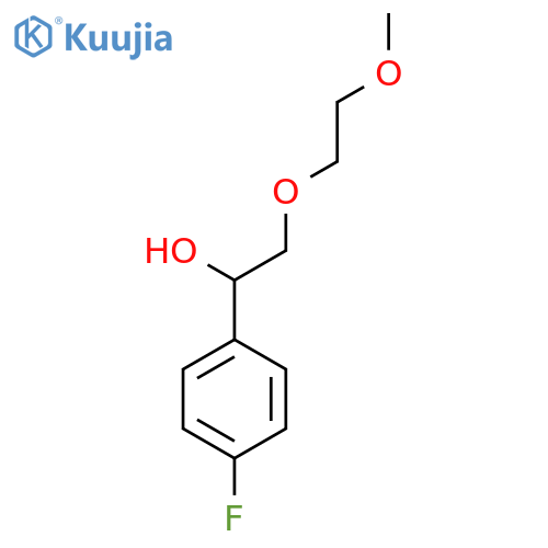 1-(4-fluorophenyl)-2-(2-methoxyethoxy)ethan-1-ol structure