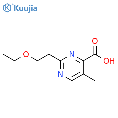 4-Pyrimidinecarboxylic acid, 2-(2-ethoxyethyl)-5-methyl- structure