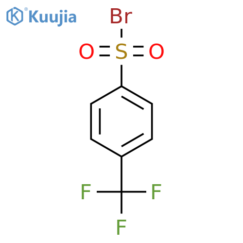 4-(trifluoromethyl)benzene-1-sulfonyl bromide structure