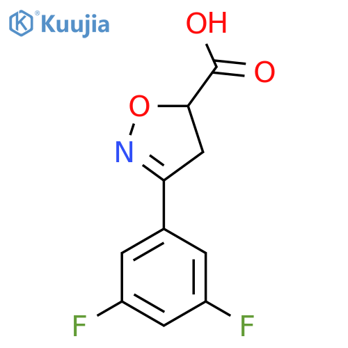 3-(3,5-Difluorophenyl)-4,5-dihydroisoxazole-5-carboxylic acid structure