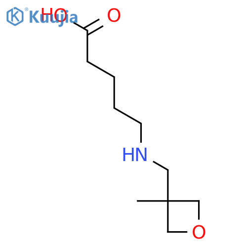 5-{[(3-methyloxetan-3-yl)methyl]amino}pentanoic acid structure