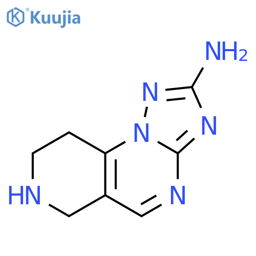 2,3,5,7,11-pentaazatricyclo7.4.0.0,2,6trideca-1(9),3,5,7-tetraen-4-amine structure