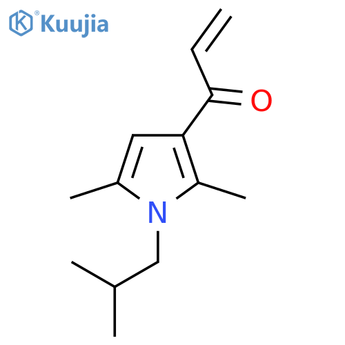 1-2,5-dimethyl-1-(2-methylpropyl)-1H-pyrrol-3-ylprop-2-en-1-one structure