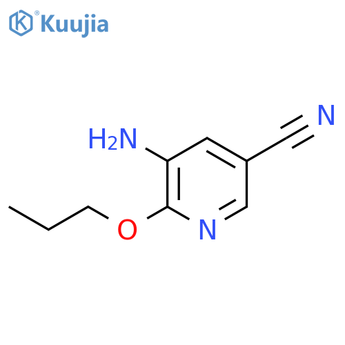 5-amino-6-propoxypyridine-3-carbonitrile structure