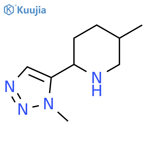 5-Methyl-2-(1-methyl-1H-1,2,3-triazol-5-yl)piperidine structure