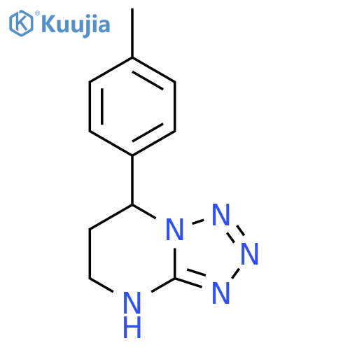 7-(4-methylphenyl)-4H,5H,6H,7H-1,2,3,4tetrazolo1,5-apyrimidine structure