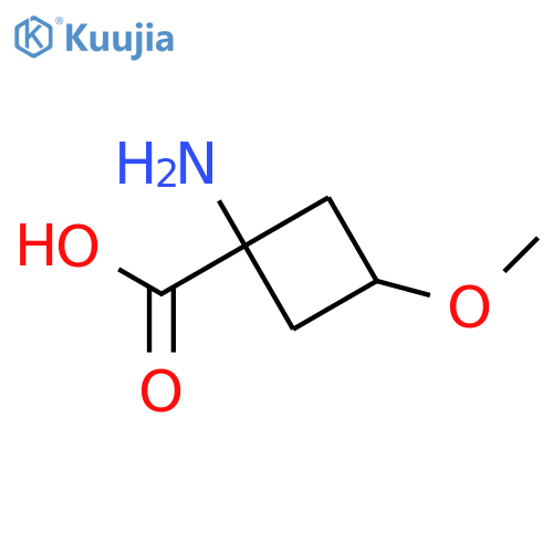 1-amino-3-methoxy-cyclobutanecarboxylic acid structure