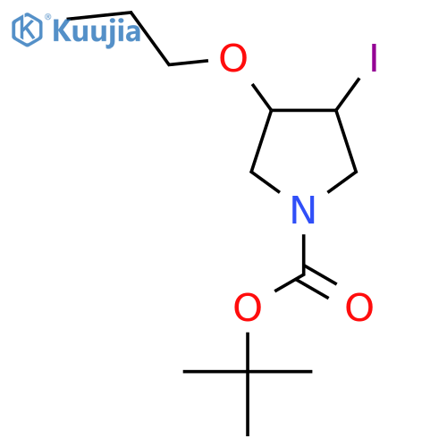 tert-Butyl 3-iodo-4-propoxypyrrolidine-1-carboxylate structure