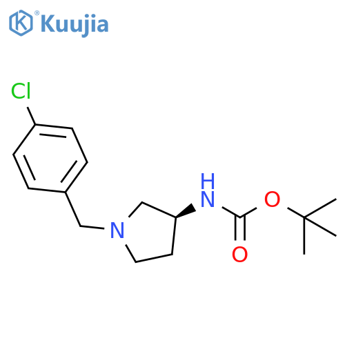 (S)-tert-Butyl 1-(4-chlorobenzyl)pyrrolidin-3-ylcarbamate structure