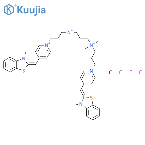 Benzothiazolium,2,2'-[1,3-propanediylbis[(dimethyliminio)-3,1-propanediyl-1(4H)-pyridinyl-4-ylidenemethylidyne]]bis[3-methyl-,iodide (1:4) structure