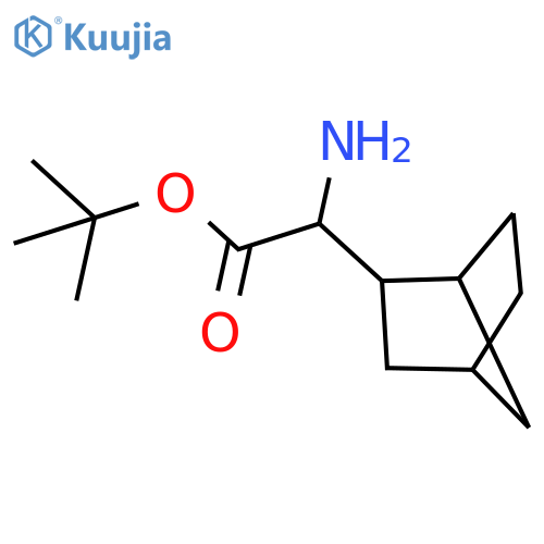 Tert-butyl 2-amino-2-{bicyclo[2.2.1]heptan-2-yl}acetate structure
