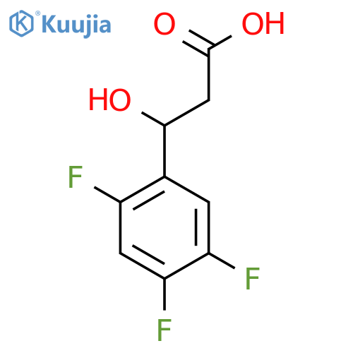 3-hydroxy-3-(2,4,5-trifluorophenyl)propanoic acid structure