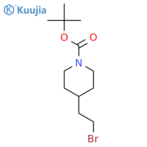 Tert-butyl 4-(2-bromoethyl)piperidine-1-carboxylate structure