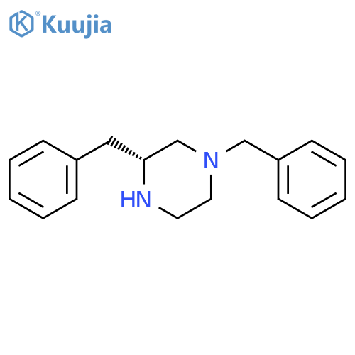 (3R)-1,3-dibenzylpiperazine structure
