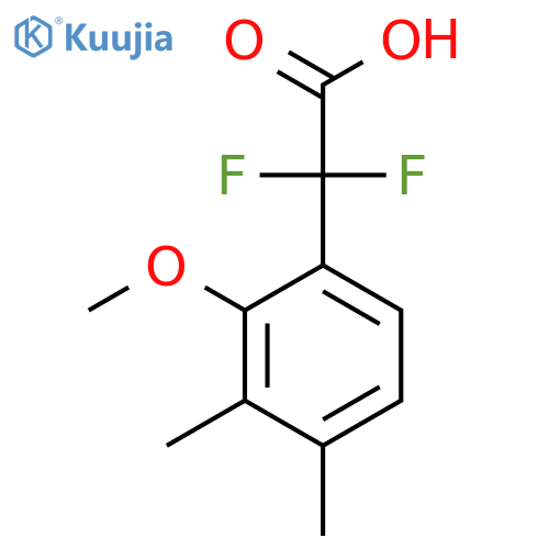 2,2-difluoro-2-(2-methoxy-3,4-dimethylphenyl)acetic acid structure