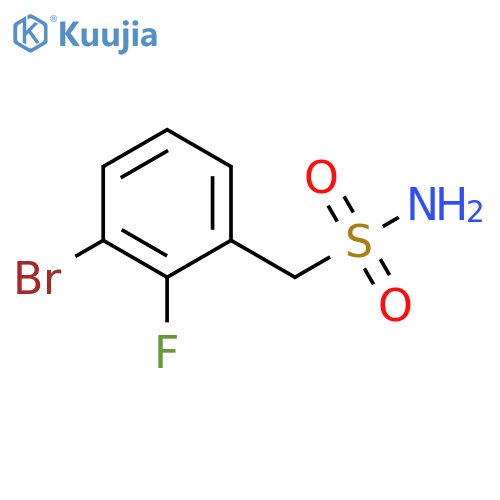 Benzenemethanesulfonamide, 3-bromo-2-fluoro- structure