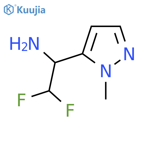 2,2-difluoro-1-(1-methyl-1H-pyrazol-5-yl)ethan-1-amine structure
