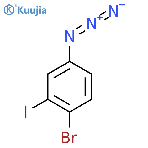 4-Azido-1-bromo-2-iodobenzene structure