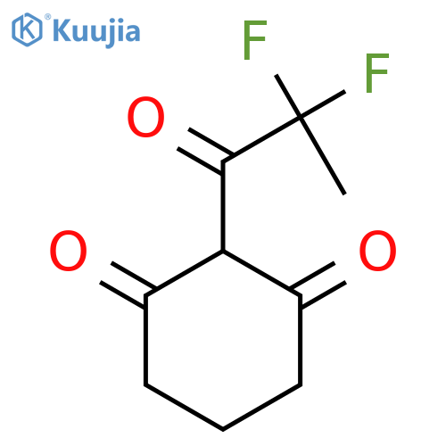 2-(2,2-Difluoropropanoyl)cyclohexane-1,3-dione structure