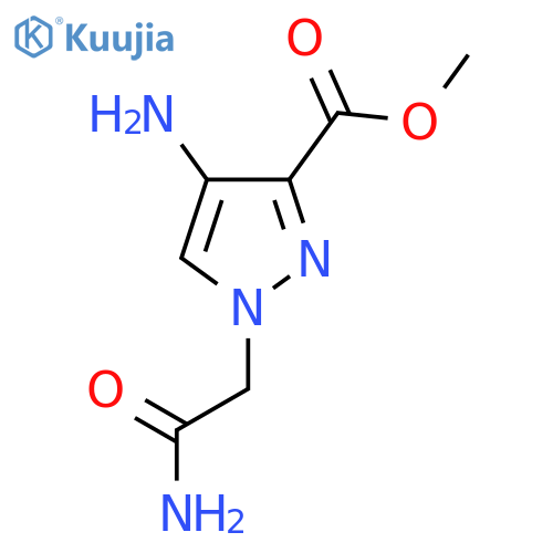 methyl 4-amino-1-(carbamoylmethyl)-1H-pyrazole-3-carboxylate structure