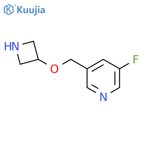 3-[(Azetidin-3-yloxy)methyl]-5-fluoropyridine structure