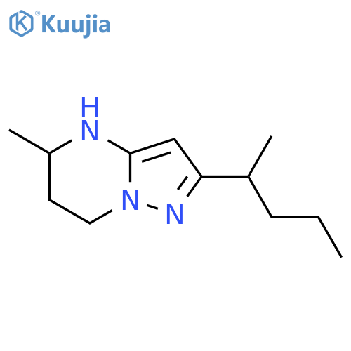5-methyl-2-(pentan-2-yl)-4H,5H,6H,7H-pyrazolo1,5-apyrimidine structure