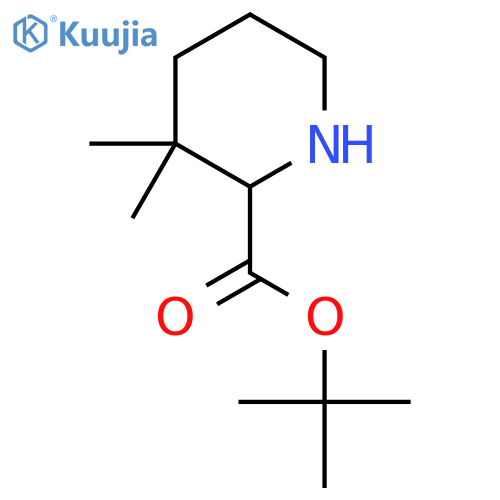 tert-butyl 3,3-dimethylpiperidine-2-carboxylate structure