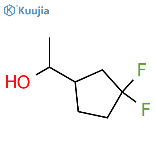 1-(3,3-difluorocyclopentyl)ethan-1-ol structure