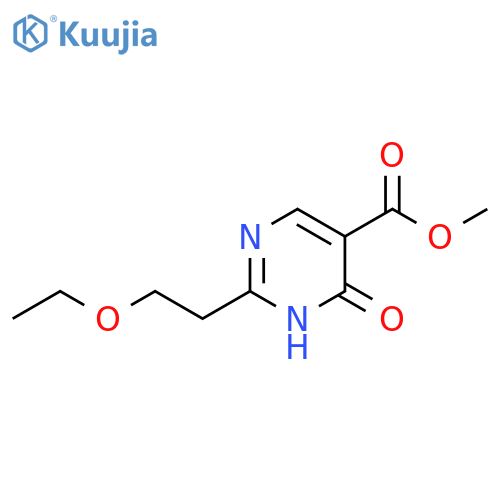 5-Pyrimidinecarboxylic acid, 2-(2-ethoxyethyl)-1,6-dihydro-6-oxo-, methyl ester structure