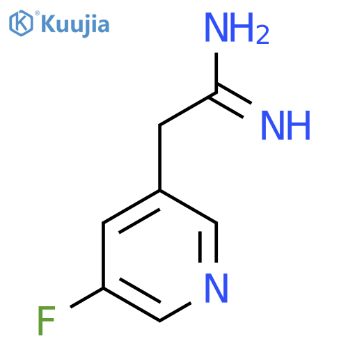 2-(5-fluoropyridin-3-yl)ethanimidamide structure