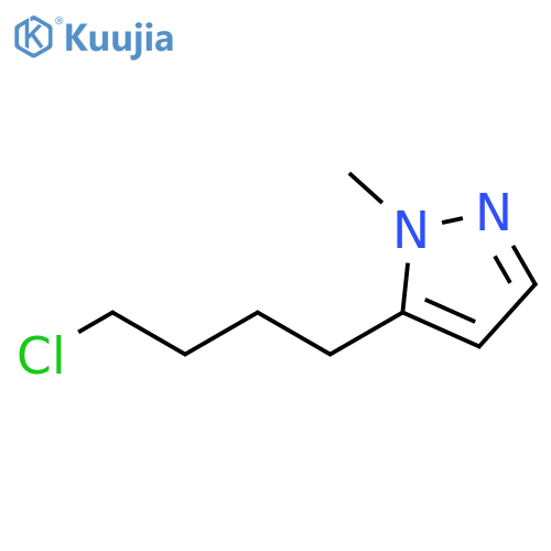 1H-Pyrazole, 5-(4-chlorobutyl)-1-methyl- structure