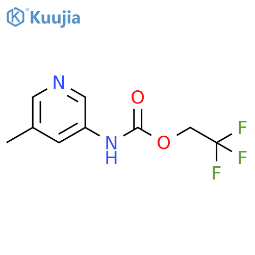 2,2,2-trifluoroethyl N-(5-methylpyridin-3-yl)carbamate structure