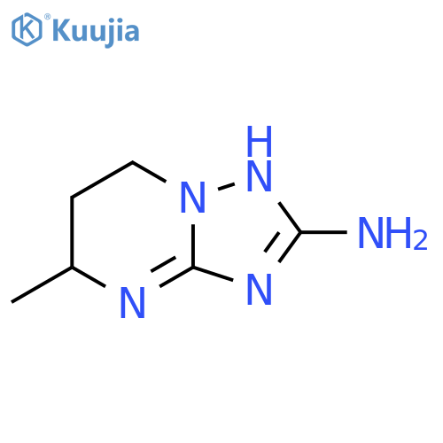 5-methyl-4H,5H,6H,7H-1,2,4triazolo1,5-apyrimidin-2-amine structure