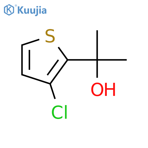 2-(3-chlorothiophen-2-yl)propan-2-ol structure