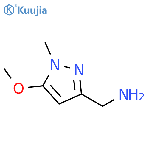 (5-methoxy-1-methyl-pyrazol-3-yl)methanamine structure