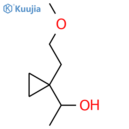1-1-(2-methoxyethyl)cyclopropylethan-1-ol structure