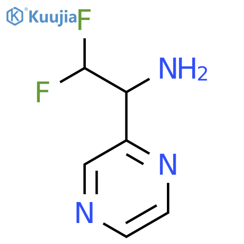 2,2-difluoro-1-(pyrazin-2-yl)ethan-1-amine structure