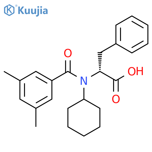 D-Phenylalanine, N-cyclohexyl-N-(3,5-dimethylbenzoyl)- structure