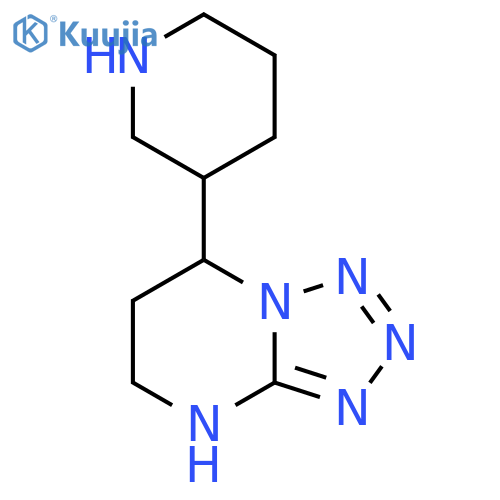 3-{4H,5H,6H,7H-1,2,3,4tetrazolo1,5-apyrimidin-7-yl}piperidine structure