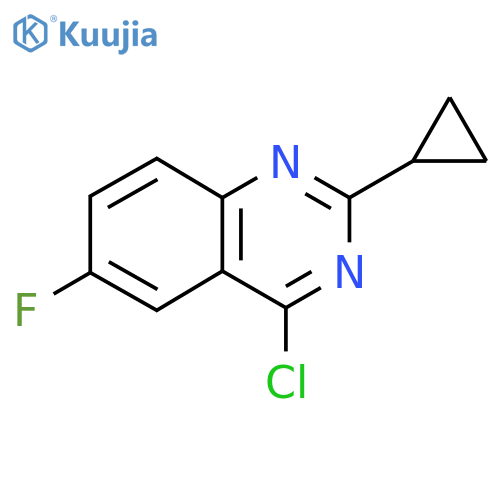 4-Chloro-2-cyclopropyl-6-fluoroquinazoline structure