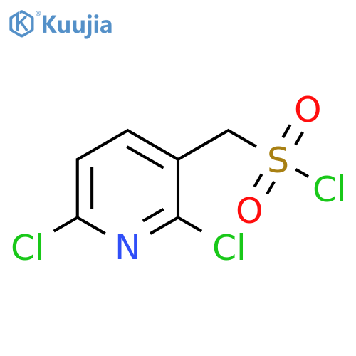 (2,6-dichloropyridin-3-yl)methanesulfonyl chloride structure
