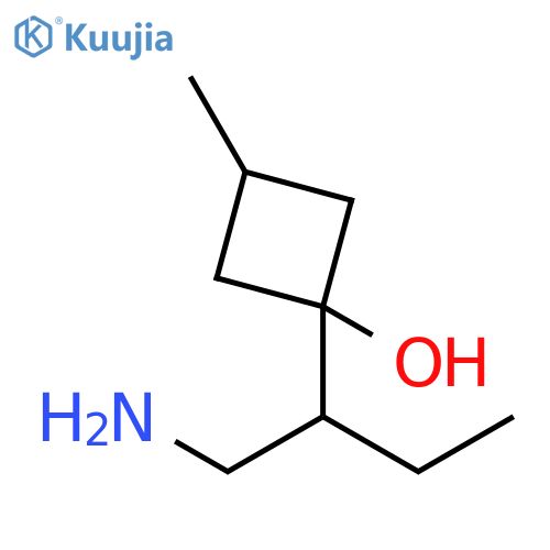 Cyclobutanol, 1-[1-(aminomethyl)propyl]-3-methyl- structure