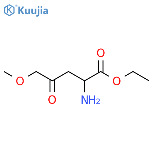 ethyl 2-amino-5-methoxy-4-oxopentanoate structure