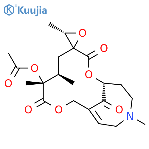 Spiro[2,9-dioxa-14-azabicyclo[9.5.1]heptadec-11-ene-4,2'-oxirane]-3,8,17-trione,7-(acetyloxy)-3',6,7,14-tetramethyl-, (1R,2'S,3'S,6R,7R)- structure