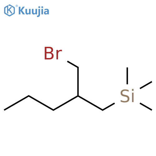 Silane, [2-(bromomethyl)pentyl]trimethyl- structure