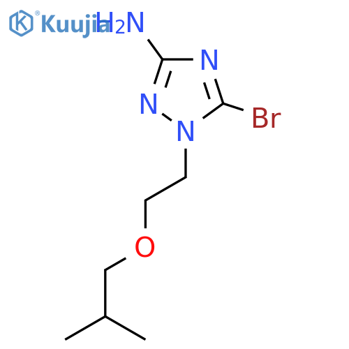 5-bromo-1-2-(2-methylpropoxy)ethyl-1H-1,2,4-triazol-3-amine structure