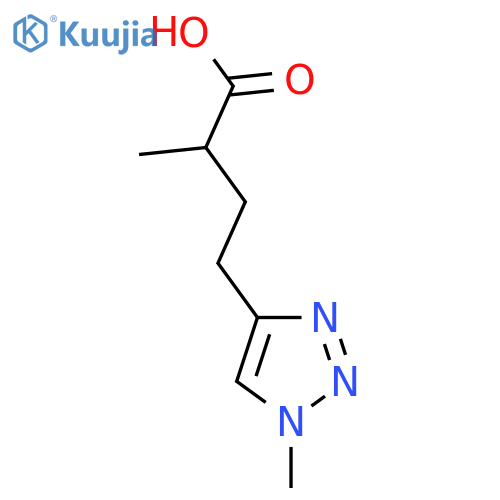 2-methyl-4-(1-methyl-1H-1,2,3-triazol-4-yl)butanoic acid structure