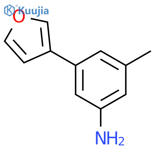 3-(furan-3-yl)-5-methylaniline structure